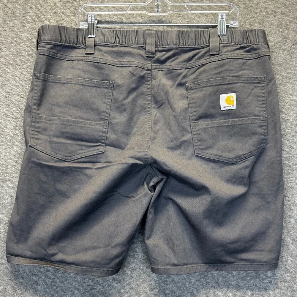 Carhartt Mens Relaxed Fit Canvas Stretch Work Shorts Gray BS6280-M Size 40